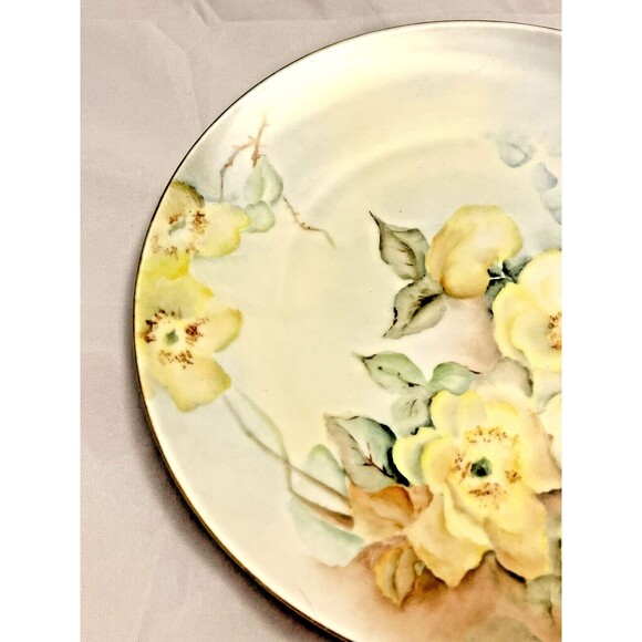 Antique 1860's Plate, Fischer & Mieg Pirkenhammer Bohemia, Hand-Painted, EUC - Picture 2 of 7